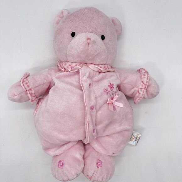 Carters Just One Year Musical Pull Pink Teddy Bear 10" Plush Lullaby Baby Crib - Picture 11 of 12